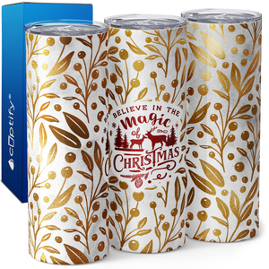 Believe in the Magic of Christmas 20oz Skinny Tumbler