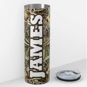 Personalized Tallgrass Duck Camo Pattern 20oz Skinny Tumbler