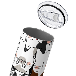 Cute Cats 20oz Skinny Tumbler