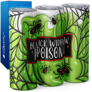 Black Widow Poison Inflated Balloon 20oz Skinny Tumbler