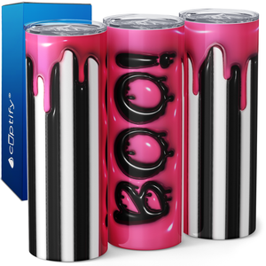 Boo! Pink Inflated Balloon 20oz Skinny Tumbler