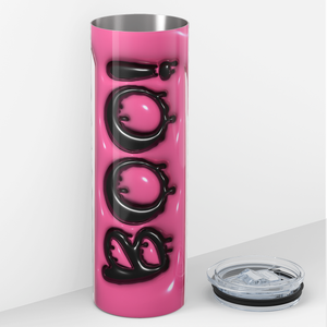 Boo! Pink Inflated Balloon 20oz Skinny Tumbler