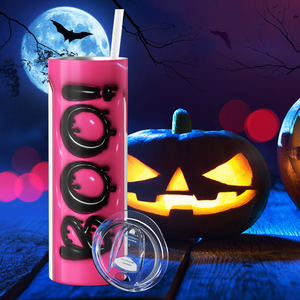 Boo! Pink Inflated Balloon 20oz Skinny Tumbler