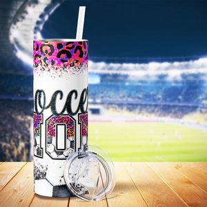 Soccer Mom Tiedye Print 20oz Skinny Tumbler