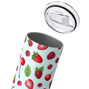 Strawberries Raspberries and Cherries 20oz Skinny Tumbler