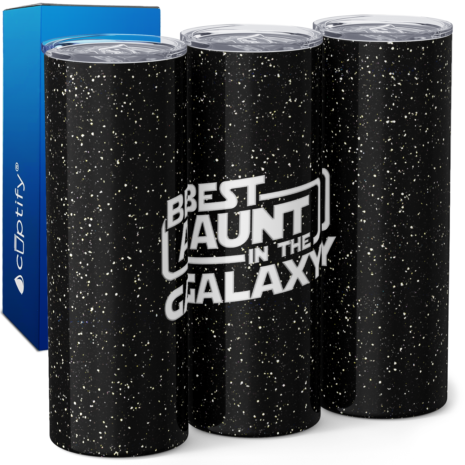 Best Aunt in the Galaxy 20oz Skinny Tumbler