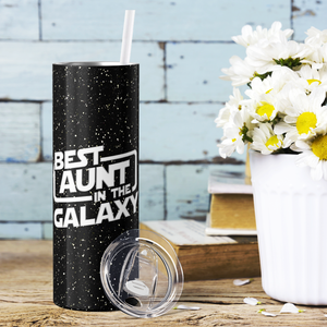 Best Aunt in the Galaxy 20oz Skinny Tumbler