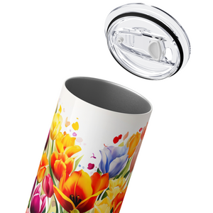 Flower Heart 20oz Skinny Tumbler