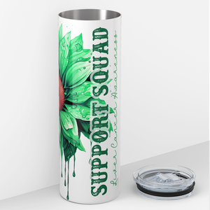 Liver Cancer Awarness Support Squad 20oz Skinny Tumbler