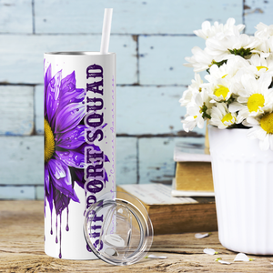 Pancreatic Cancer Awarness Support Squad 20oz Skinny Tumbler