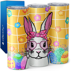 Bunny Heart Glasse 20oz Skinny Tumbler