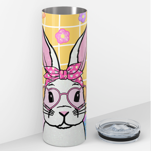 Bunny Heart Glasse 20oz Skinny Tumbler