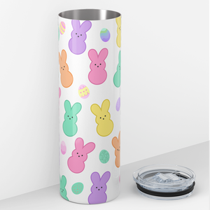 Marshmallow Bunnies and Easter Eggs 20oz Skinny Tumbler