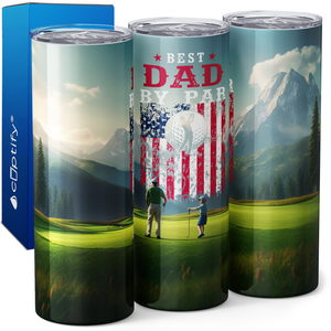 Best Dad by Par 20oz Skinny Tumbler