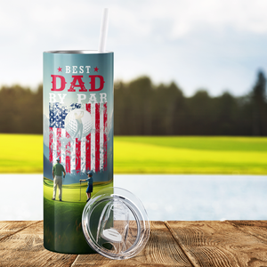 Best Dad by Par 20oz Skinny Tumbler