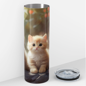 Cute Cats Sitting 20oz Skinny Tumbler