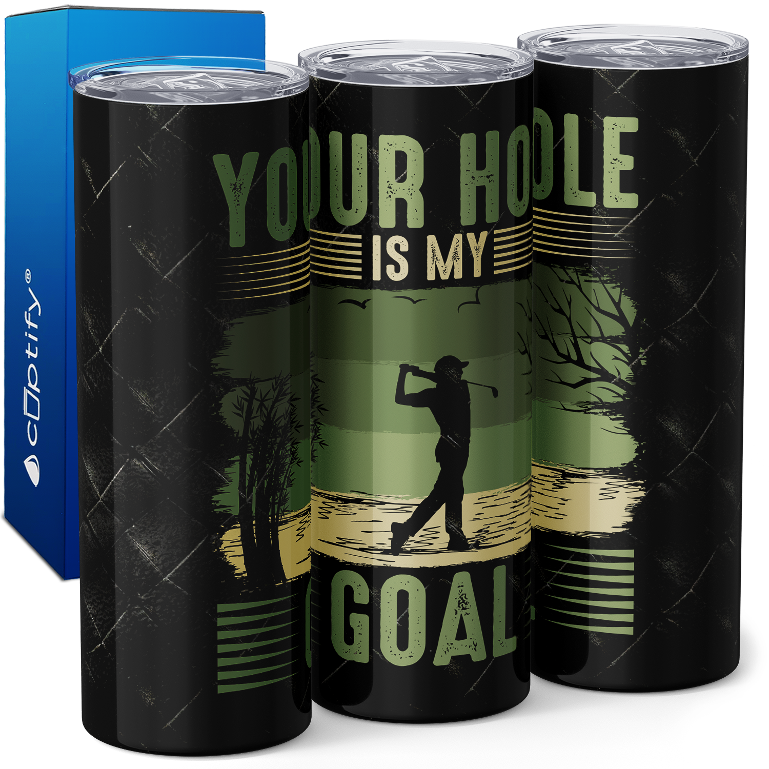 Your Hole is My Goal 20oz Skinny Tumbler