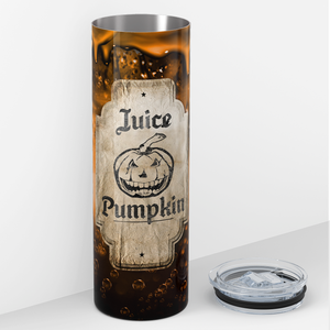 Pumpkin Juice Orange with Bubbles 20oz Skinny Tumbler