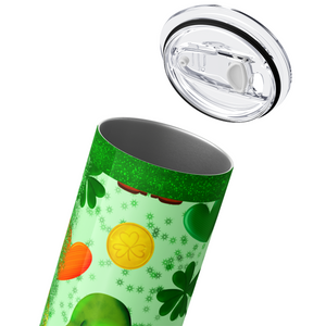 Personalized St. Patrick's Gnome 20oz Skinny Tumbler