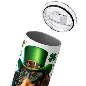 St. Patrick's Day Dachshund 20oz Skinny Tumbler