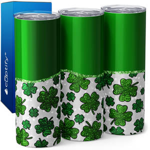 Four Leaf Clovers 20oz Skinny Tumbler