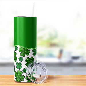 Four Leaf Clovers 20oz Skinny Tumbler