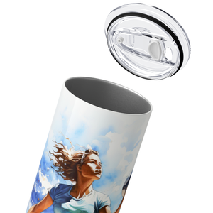 Beach Volleyball Player 20oz Skinny Tumbler