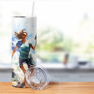 Beach Volleyball Player 20oz Skinny Tumbler