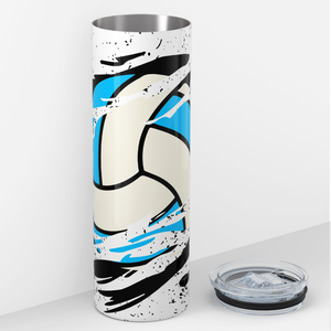 Distressed Volleyball Breakthrough 20oz Skinny Tumbler