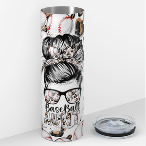 Baseball Aunt 20oz Skinny Tumbler