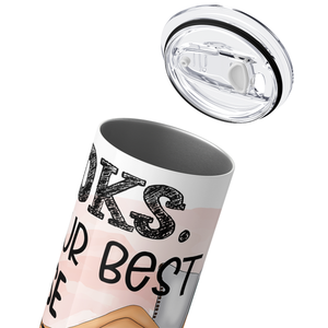 Books, Your Best Defense 20oz Skinny Tumbler