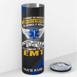 Personalized EMT Title 20oz Skinny Tumbler