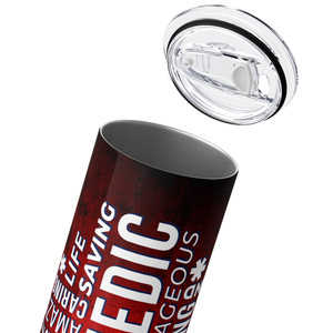 Paramedic Red Words 20oz Skinny Tumbler