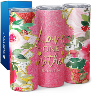 Love One Another John 13:34 20oz Skinny Tumbler