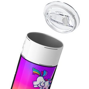 Bitch Stick Rainbow Unicorn 20oz Skinny Funny Tumbler