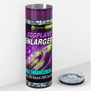 Eggplant Enlarger 20oz Skinny Funny Tumbler