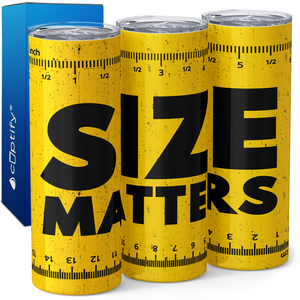 Size Matters 20oz Skinny Funny Tumbler