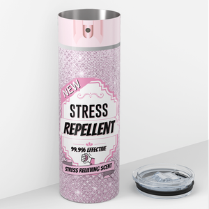 Stress Repellent 20oz Skinny Funny Tumbler