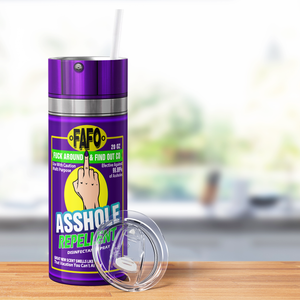 Asshole Replellent  Lavender 20oz Skinny Funny Tumbler