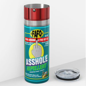 Asshole Replellent Coconut and Pineapple Red 20oz Skinny Funny Tumbler