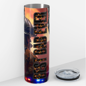 Firefighter Best Dad Ever 20oz Skinny Tumbler