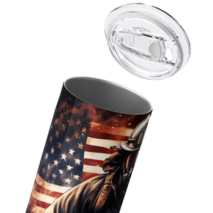 Personalized Firefighter Walking 20oz Skinny Tumbler