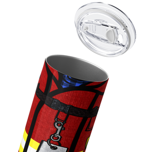 Firefighter Red Turnout Gear 20oz Skinny Tumbler