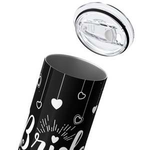 Bride with Heart Garlands 20oz Skinny Tumbler