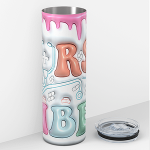 Nurse Vibes Inflated 20oz Skinny Tumbler