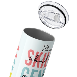 She is Skilled Gentle Caring Professional Nurse 20oz Skinny Tumbler