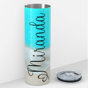 Personalized Beach Lover 20oz Skinny Tumbler