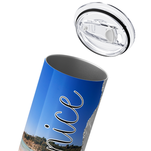 Personalized Pearly Beach 20oz Skinny Tumbler