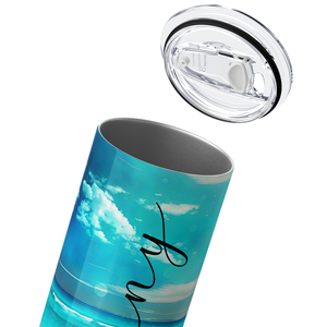 Personalized Dreamy Beach 20oz Skinny Tumbler