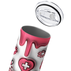 Dripping  Nurse Inflated 20oz Skinny Tumbler